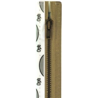 10cm niet deelbare rits metaal antik bronskleurig M40 van OPTI PN-0142661