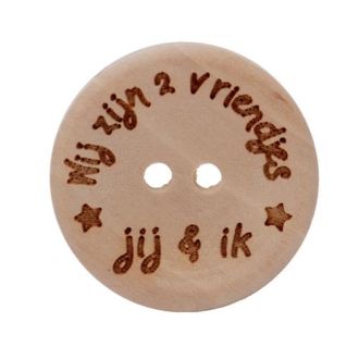 Knoop Wij zijn 2 vriendjes 25mm, 3 stk van DURABLE 020.1129