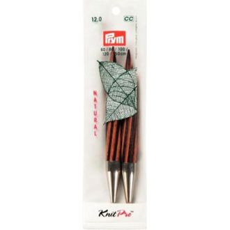 Breinaaldenpunten lang wisselbaar 12mm Natural Knit Pro van PRYM 022.223334