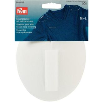 Schoudervullingen met klittenband raglan M-L wit van PRYM 033.993835
