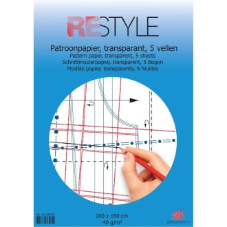 Patroonpapier pak 5 vellen van 100x150cm RESTYLE 044.440007