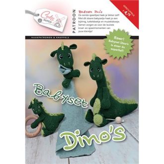 Babyset Dino's haakpatroonboekje van CUTE DUTCH 056.36850