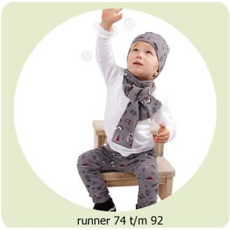 Naaipatroon runner maat 74 t/m 92 van ADIY 056.ADIY11