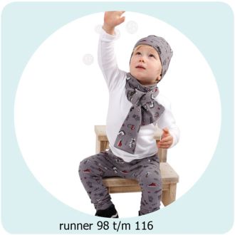 Naaipatroon runner maat 98 t/m 116 van ADIY 056.ADIY12