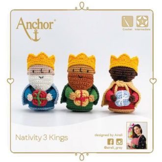 Xmas kings amigurumi haakpakket van ANCHOR 058.A28C00409062