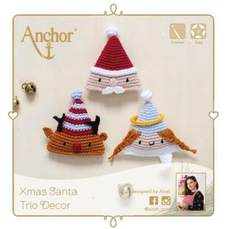 Santa trio decor amigurumi van ANCHOR 058.A28C00509061