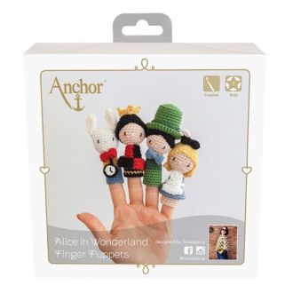 Alice in Wonderland vingerpoppetje haakpakket van ANCHOR 058.A28C00809062