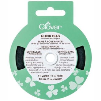 Biaisband 6mm zwart van Clover 086.700.1128