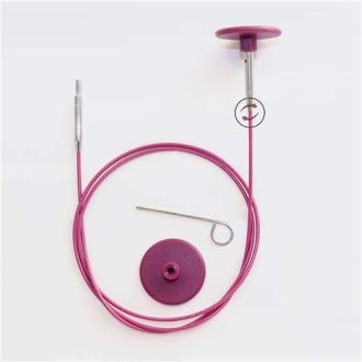 Kabel 360 graden draaibaar roestvrij staal 35cm om 60 cm KNITPRO 103.10643