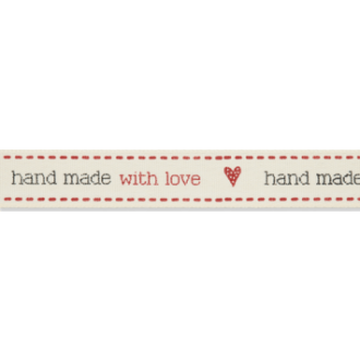 Handmade with love sierband 15mm van UNION KNOPF 1085