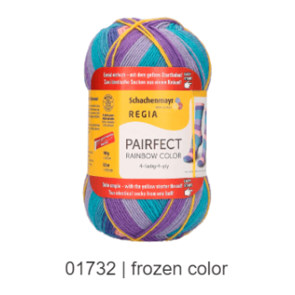 Regia Pairfect Rainbow Color sokkenwol 100gr 420m van SCHACHENMAYR 035.989161300005