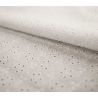 Diamond embroidery katoen off white van KNIPIDEE 17512-022