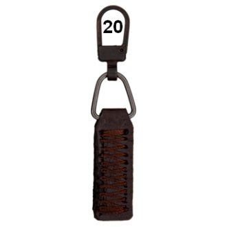 Runnerhanger faux leer 55mm van UNION KNOPF 59002