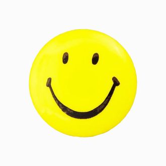 Polyester knoop Smiley 20mm geel UNION KNOPF 33048.020.038
