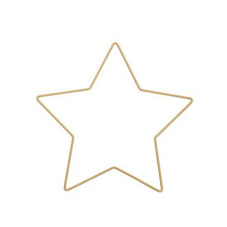 Metalen ster frame 21x20cm goud RICO 38006.60.14