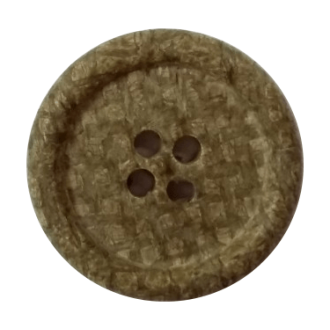 Knoop linnen look met streepjes van UNION KNOPF 450246