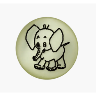 Knoop met olifant kl. 34 UNION KNOPF 45137