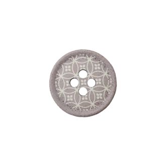 Polyester knoop met 4 gaten 18mm licht bruin UNION KNOPF 453919.018