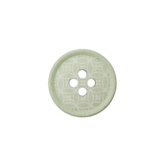 Polyester knoop met 4 gaten 18mm licht groen UNION KNOPF 453919.024