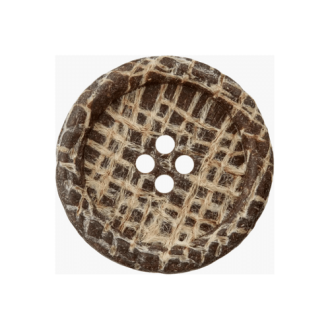 Houten / jute knoop van UNION KNOPF 453949 kl22