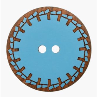 Polyester knoop twee gaten kl.50 van Union knopf 0453968