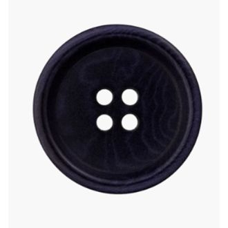 Corozo vier gaten knoop donker blauw van UNION KNOPF 0049493 012 0068