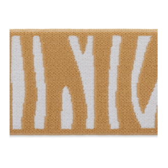 Elastiek met zebraprint 40 mm beige UNION KNOPF 5419