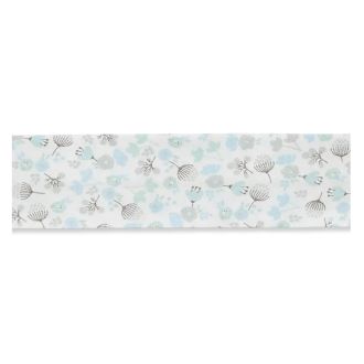 Biaisband met bloemen 20mm blauw UNION KNOPF 7593.064