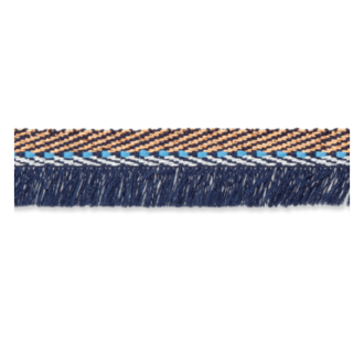 Franjes band 12mm blauw UNION KNOPH 7650