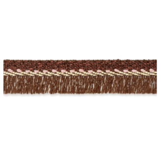 Franjes band 12mm bruin UNION KNOPH 7650