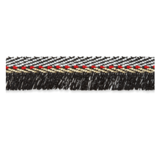 Franjes band 12 mm zwart UNION KNOPH 7650 