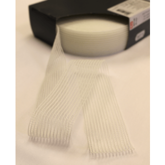 Rimpelelastiek 40mm wit van PRYM 033.957145