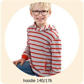 Naaipatroon hoodie mt 152 - 176 van ADIY 056.ADIY80