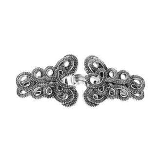 Gold baroque flowers haak en oog vestklemmen