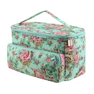 Groen Bloemen handwerktas