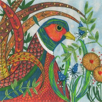 Flights of Fancy - Pheasant borduurpakket STITCHCOMPANY bt-elh02