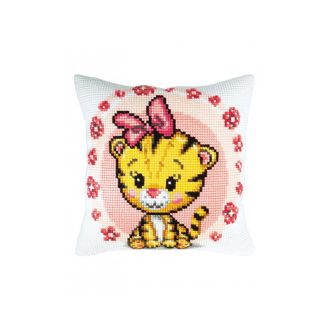 Baby tiger kruissteek borduurpakket voorbedrukt van STITCHCOMPANY cda-5425