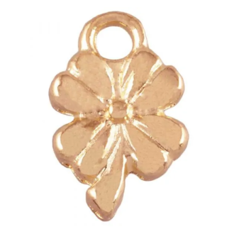Bedel klavertje 4 goud 13 x 8 mm van DB M1802