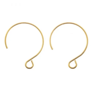 Oorbelhaakjes stainless steel goud 24x19mm 2stuks van DB y2317