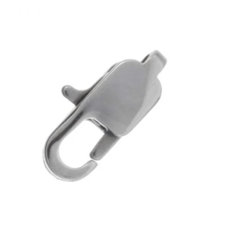 Karabijn sloten 11x5mm stainless steel antiek zilver 5 stuks van DB Y106