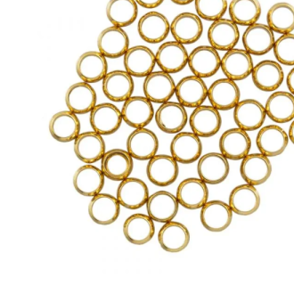 Knijpkralen 1,8mm goud 50 stuks van DB Y126