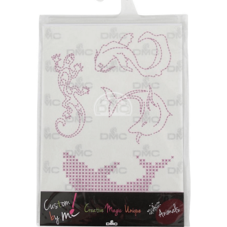 Magic sheet wateroplosbare borduurpatronen dieren van DMC PN-0170648