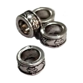 Schuifkraal met bloemetjes 8mm 