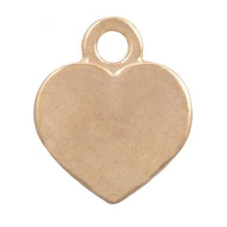 Hartje bedel goud 12x10mm van DREAMBEADS M1858