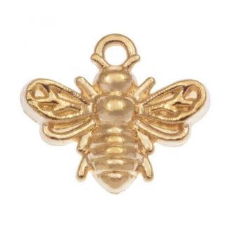 Bij bedel goud 13x12mm van DREAMBEADS M1882