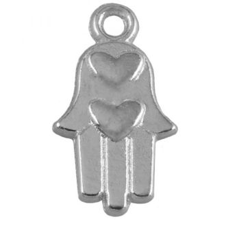 Hamsa bedel antiek zilver 15x9mm van DREAMBEADS M1888