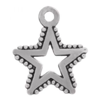 Ster bedel antiek zilver 14x12mm va DREAMBEADS M1021
