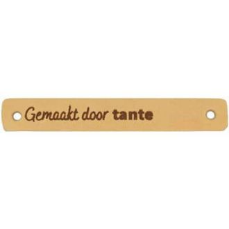 Leren label Gemaakt door tante 7 x 1 cm 2 stuks van DURABLE 020.1183