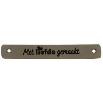 Leren labels Met Liefde Gemaakt 7 x 1 cm 2 stuks van DURABLE 020.1179