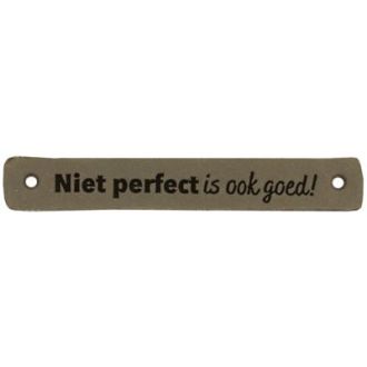 Leren labels Niet perfect is ook goed 7 x 1 cm 2 stuks van DURABLE 020.1188